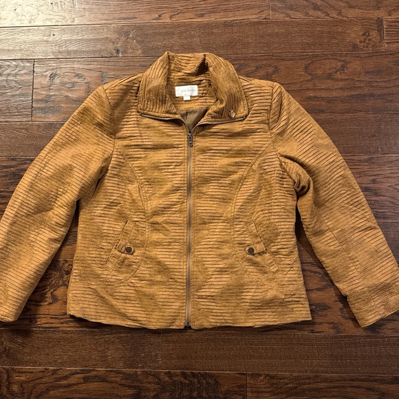 Women’s Large vintage  90’s brown coat. Amazing details Erin London designer - Picture 1 of 7